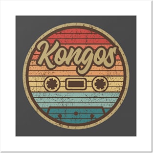 Kongos Retro Cassette Circle Posters and Art